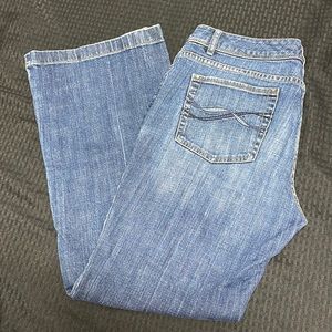 White House Black Market Flare Leg Blanc Collection Jeans Size 12S